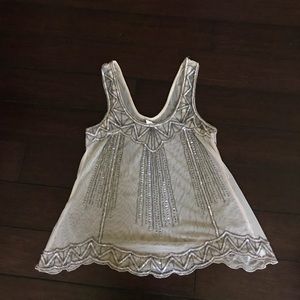 Willow & Clay Sheer sequined top- Gatsby style